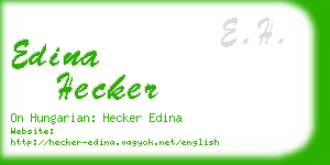 edina hecker business card
